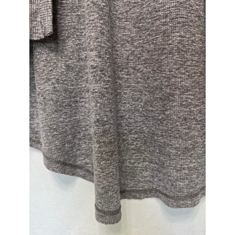 Grey Rib Knit Long Cardigan Extra Small - Picture 4 of 7